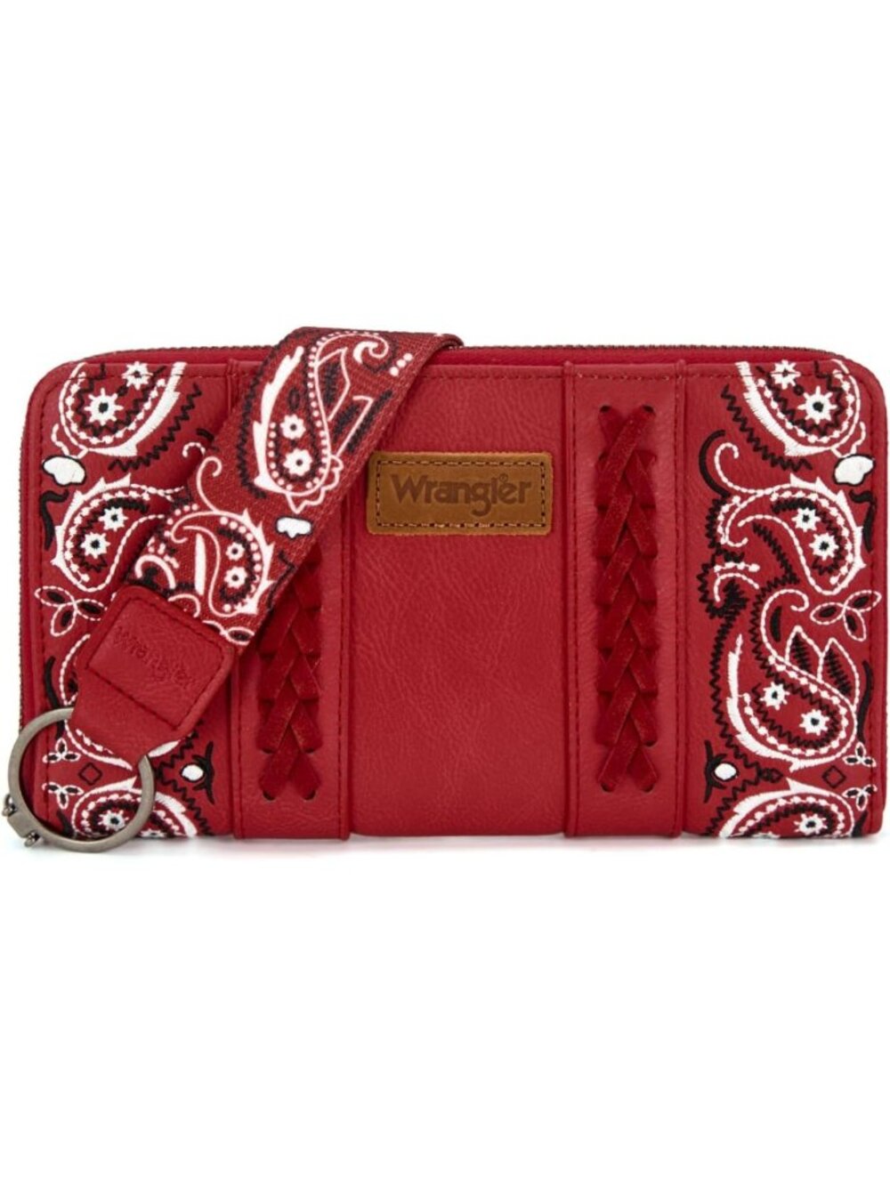 Western Paisley Wristlet Wallet for Women - RFID Blocking PU Leather Clutch